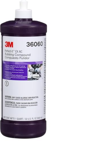 Image of Perfect-It Perfect-It EX AC Rubbing Compound, 36060, Fast Cutting, High Performing, 1 qt (32 fl oz) (Pack of 6)