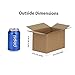 GHEIR 6x4x4 inches Shipping Boxes 50 Pack, Kraft Corrugated Small Cardboard Boxes for Mailing Packing, Brown