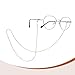 PATIKIL Eye Glasses Holders Around Neck, Rose Gold Hollow Chain Eyeglasses Strap Fashion Stylish Beaded Lanyard Glasses Chain for Women Sunglasses Old Lady Glass, 3 Pcs