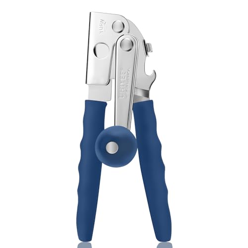 Comparison: Best Hand Crank Can Opener 10 Commercial Can Opener, UHIYEE Hand Crank Can Opener Manual Heavy Duty with Comfortable Extra-long Handles, Oversized Knob, Large Handheld Can Open Easy for Big Cans, Blue