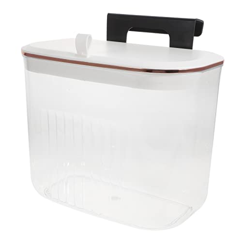 Caneca colgante rectangular para basura con tapa
