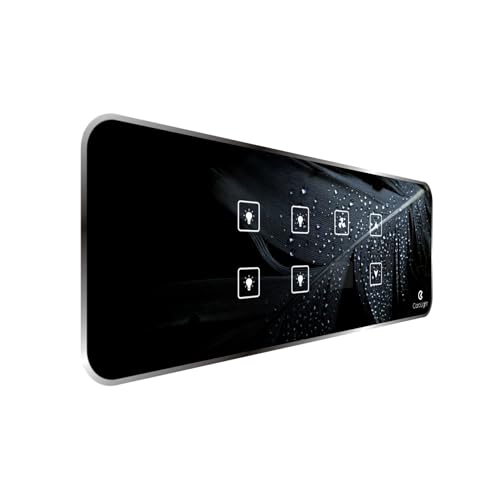 Image of Carolight Remote Controlled Touch Switch Board of 8-Module Size for 4 Lights and 1 Fan (Feather)