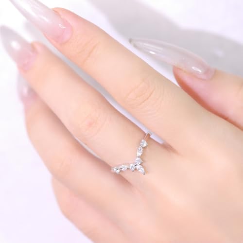 4CT Heart Engagement Rings for Women Promise Rings for Her 5A CZ Cubic Zircon Statement Wedding Rings Set for Women Christmas Mom Valentine's Day Gifts4