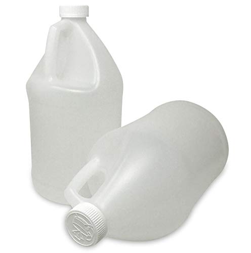 CSBD 1 Gallon Plastic Jugs with Child Resistant Lids, BPA Free, HDPE Plastic