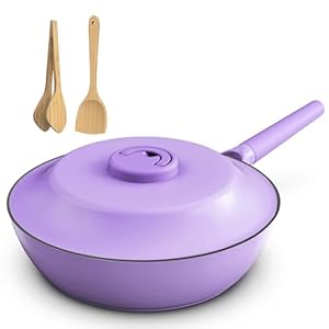 imarku Deep Frying Pans Nonstick with Lid, 11-inch Multipurpose Design Replaces Multiple Pots and Pans, Healthy Kitchen Chef’s Pan with Ergonomic Detachable Handle, 4-Quart Capacity, Suitable for All Stove