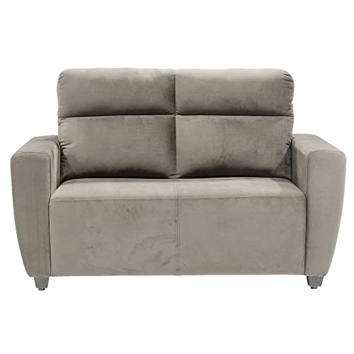 Image of Wakefit Sofa Set | 3 Year Warranty | Sofa 6 Seater, 6 Seater Sofa for Living Room, Wooden Sofa Set, Sofa Set 3+2+1 Seater - Belize(Fabric-Velvet : Stone)