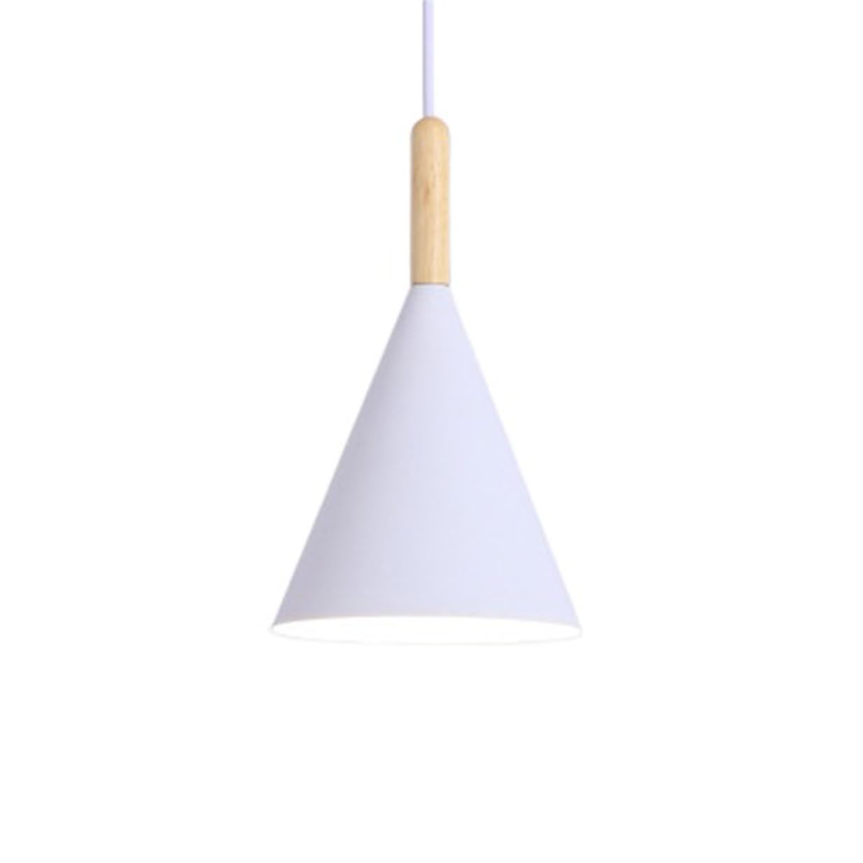 YGZPALH Modern Pendant Lights for Kitchen Island Hanging Pendant Lamp Foyer Lighting Fixtures Rustic Cone Shape Hanging Light for Kitchen Island, Dining Room, Hallway, Adjustable Cord