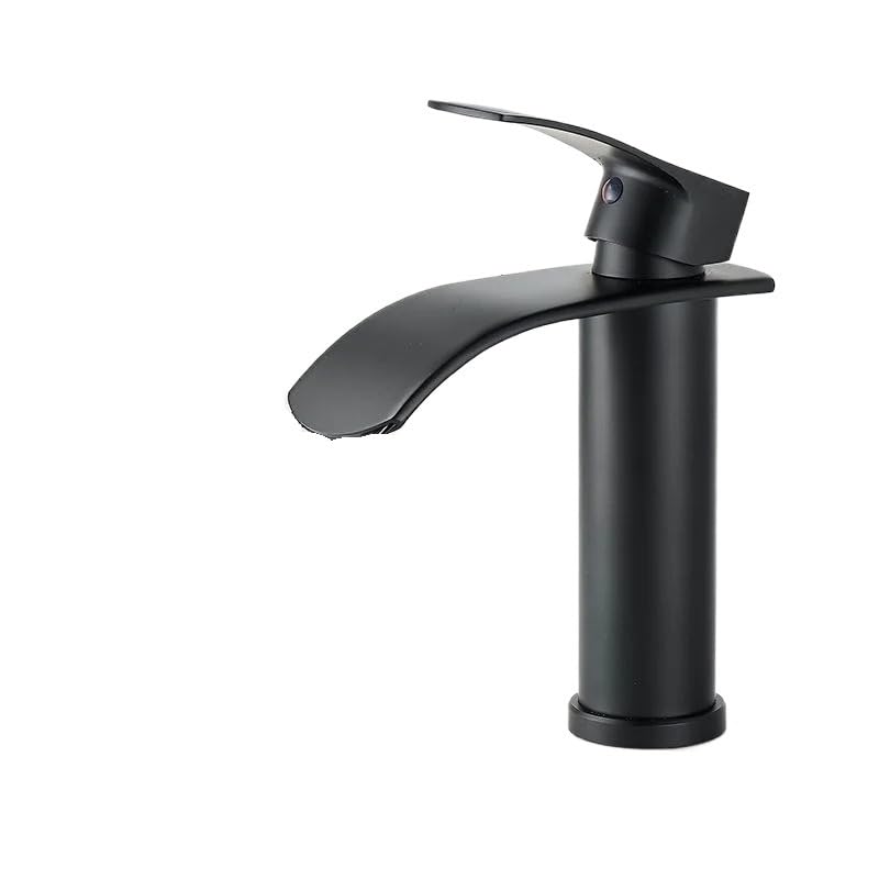 Mitigeur lavabo cascade MOCHAMIK grand robinet or brossé pour supprimer les éclaboussures