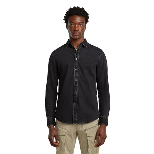 T-Shirt Homme G-Star Clean Slim Fit Manches Longues Coton