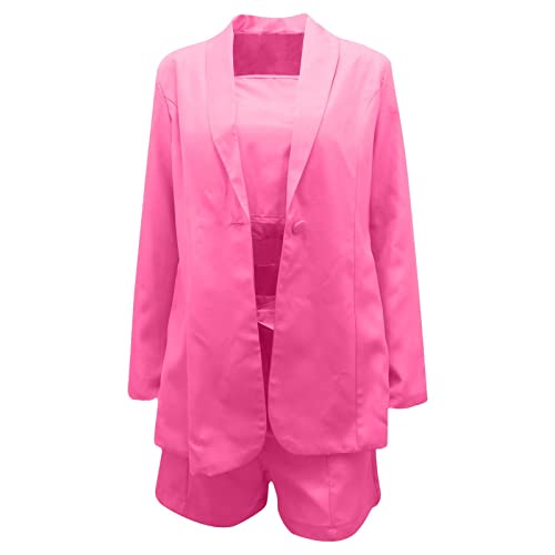 Blazer Shorts Set for Women Business Casual Outfits Open Front Blazer Plus Size Dressy Shorts Suit Work Clothes 20243