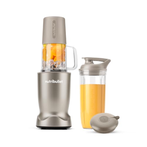 nutribullet Turbo Tumbler Edition, Personal Blender For Smoothies & Frozen Drinks, 24 Ounce Tumbler with boot, 32 Ounce Cup, Travel & To-Go Lids, 1000 Watt, Dune Beige, NB30400DB - image 1