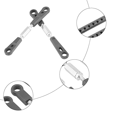 Tbest Steering Linkage Rod, Turnbuckle Rod Linkage Steering Rods Rc Car Shell Column Linkage Rod Set Fit For Hsp 94123 Rc Car Rc Turnbuckle Rc Turnbuckle 3.5Mm 70Mm Rc Plastic Turnbuckles #TOP2