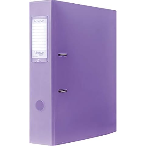 Archivo 2000 102774 - Purple polypropylene arch folder, A4 size, 80mm Cover