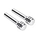Automobile Door Lock knobs - Car Door Lock Knobs 2pcs Universal Car Truck Aluminum Interior Door Lock Knob Pins Cover(Silver)