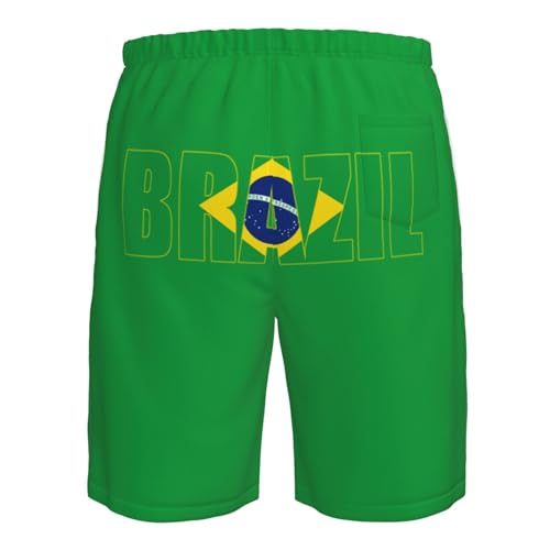 Brazil Flag Brazilian Men Beach Shorts Quick Dry Boardshorts 3D Pocket Short Pants Summer4