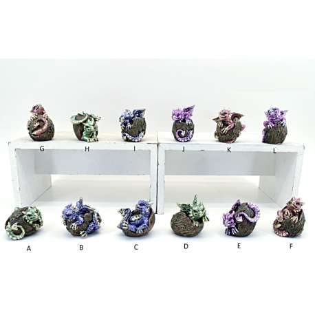 Collection Dragons x12 Monde Féérique figurine fantastique miniature jeu