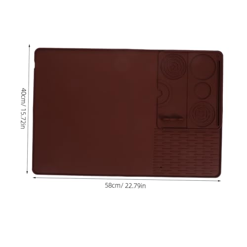 Tapete de silicona UKCOCO de alta resistencia, base protectora de cafetera y secado de platos 4