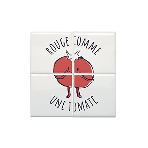Carreaux céramique décoratif rouge tomate pour maison de famille