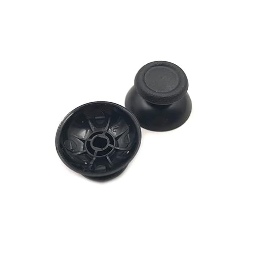 YANHAO [Video game parts] 20pcs Analog Cover 3D Thumb Sticks Joystick Thumbstick Mushroom Cap For Sony PlayStation 4 PS4 Controller Replacement Repair [Replace] (Color : Black)