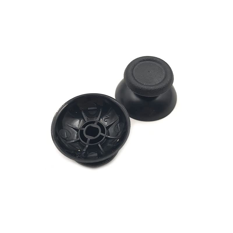 [Pièces détachées pour jeux vidéo] 20 pièces couverture analogique 3D bâtons de pouce Joystick pouce champignon capuchon for Sony PlayStation 4 PS4 contrôleur remplacement réparation ( Color : Black )