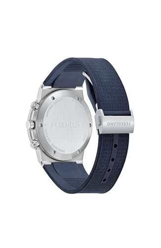Ferragamo Ferragamo Sapphire Chrono Collection Luxury Mens Watch Timepieces with a Blue Strap and Dial Featuring a Stainless Steel Case3
