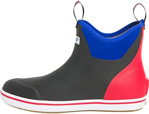 Xtratuf Men's Ankle Deck Boat Fishing Boots, Dark Shadow/Blue, 12