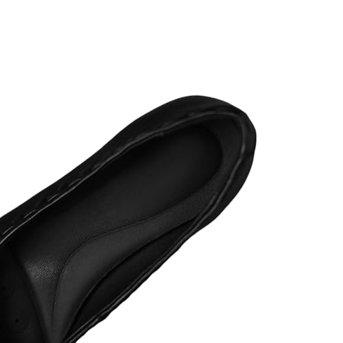 TinaCus Handmade Women's Genuine Leather Square Toe Stitching Office Dress Ballet Flats Shoes with Bowknot3