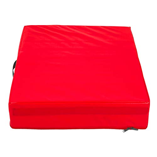 Happybuy 10inch Barbell Crash Cushion Pads, Weightlifting Protector Falling Pads, Red Cushioned Foam Mat,for Olympic Weightlifting One Pair