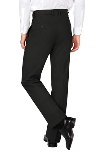 Image of Soojun Men's Classic Fit Flex Waist Flat Front Dress Pant