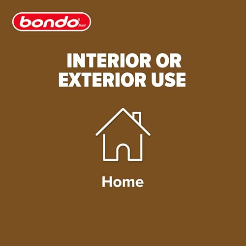 3M Bondo Wood Filler 30 oz (850.49 g) with Bondo Cream Hardner 0.5 oz (14g), Repairs Chips and Cracks in Wood, Sandable, Paintable, and Stainable (WF-QT-ES)