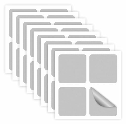 Pegatinas Anticolision para Cristal - 32ud de 5,5 cm Vinilo Efecto Acido Antichoque de Personas y Pajaros para Ventana Escaparate (Mate, 5,5 cm)