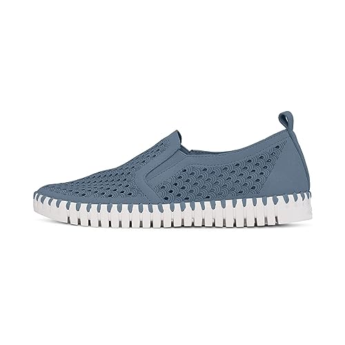 Image of Ilse Jacobsen HORNBAEK Women's Tulip Slip-On Flat | Elastic Side Panels | Lightweight Flexible Comfort.