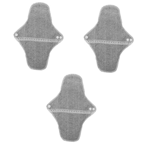 Gogogmee 3 Pcs Reusable Menstrual Sanitary Napkin Toile Reusable Feminine Menstrual Cotton Cloth Cotton Sanitary Washable Menstrual Sanitary Towel