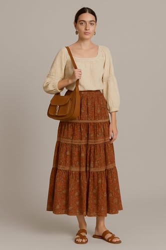 Romantic Suede Bag – Genuine Leather Boho Crossbody Handbag with Adjustable Strap, Brown Crossbody Bag for All Seasons, Special Occasions, and Everyday Use for Vintage, Retro, Minimalistic3