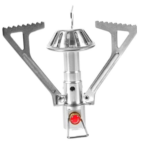 Réchaud de camping à gaz portable avec support rétractable stable