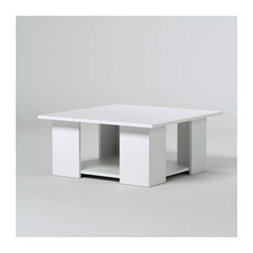 TemaHome Table Base Square, Panneaux de Particules Mélaminés, Blanc, 67 x 67 x 30,5 cm