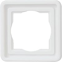 Kopp Standard Unterputz Feuchtraum 1-fach Abdeckrahmen, für senkrechte und waagrechte Installation, UP FR, IP44, arktis-weiß, 302302071