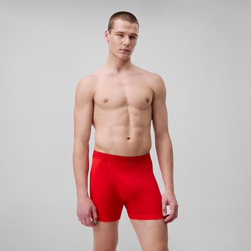 Image of White Solid Mid Rise Trunks - Pack of 3