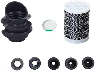 SOPOGER Archery 37/45 Hooed Degree Peep Sight Kit 6X 8X Clarifier and 5 Size Aperture Inner Core Lens Bow Hunting Accessory Peep Sight for Compound Bow with Bow Serving String SOPOGER Archery 37/45 Hooed Degree Peep Sight Kit 6X 8X Clarifier and 5 Size Aperture Inner Core Lens Bow Hunting Accessory Peep Sight for Compound Bow with Bow Serving String