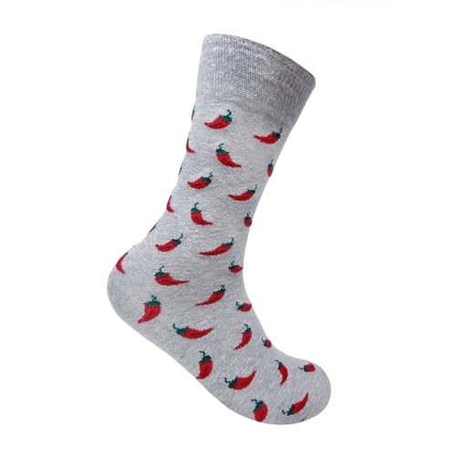 Image of Mint & Oak Printed Crew Socks For Men, Soft Cotton Calf Length Socks, Colorful Sock Gift For Men, Anti-Microbial & Odour Free, Funky Socks - Gift Box of 3
