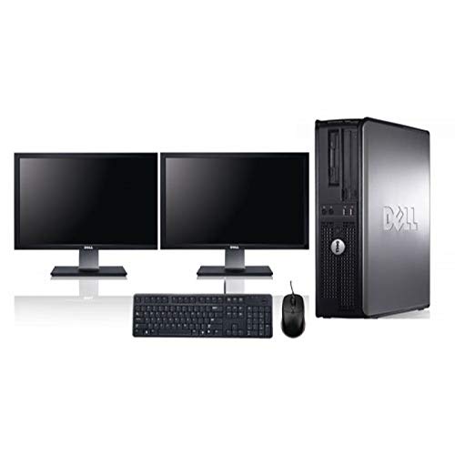 Dell OptiPlex Computer Package Dual Core 3.0,New 8GB RAM, 250GB HDD, Windows 10 Home Edition, Dual 19inch Monitor (Brands may vary) - (Renewed)