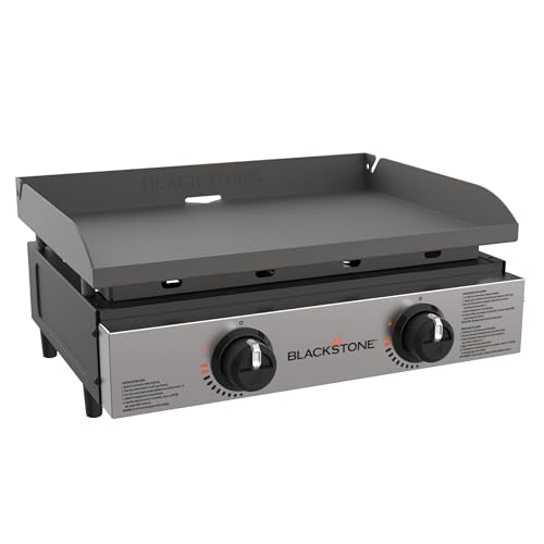 Comparison: Best Stainless Steel Griddle 2 Blackstone 1666 22” Tabletop Griddle with Stainless Steel Faceplate, Powder Coated Steel, Black
