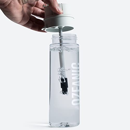 OZEANIC | EcoBottle | Botella Purificadora de agua | Reutilizable | Elimina virus y bacterias | Botella de Agua Deporte | Filtro de Agua | Transparente | 600ML