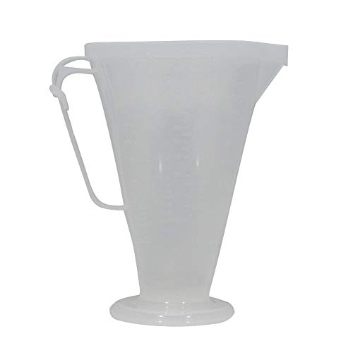 Image of Pit Posse PP3318 Measuring Cup for Oil - Racing Utility Jug - 2 Stroke Oil Engine Fluid Utility Can - 16:1 to 70:1 Premixed Ratio Engine Fluids - CC & OZ Measuring Marks - Debris-Free Cap