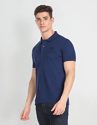 Image of U.S. POLO ASSN. Striped Slim Fit Polo T Shirts for Men - 100% Cotton, Half Sleeves Mens Tshirt