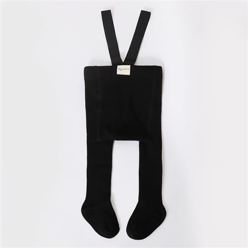 Baby Girl Boy Suspender Tights Pantyhose Ribbed Knit Leggings Stockings Solid Color High Waist Cute Footed Pants2