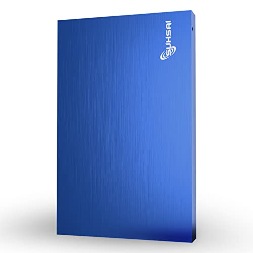 SUHSAI F32 USB 2.0, Disque Dur Externe Portable 2,5 Pouces avec Extension de Stockage de 200 Go, Disque Dur Fin Compatible avec Mac, PC, Ordinateur Portable, Ordinateur de Bureau, Chromebook (Bleu)