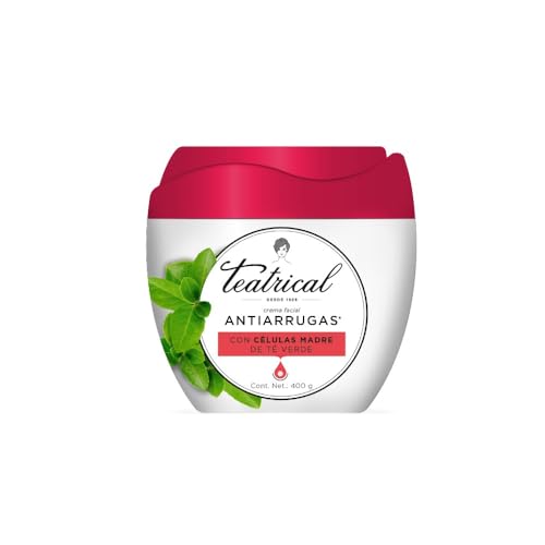 TEATRICAL - Crema Facial Antiarrugas. Con células madre de té verde. Tarro con 400g