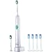 Produktbild Philips Sonicare EasyClean Elektrische Zahnbürste mit Schalltechnologie HX6512/45 6 tlg Spar-Set mit 4 Stück Sensitive Ersatzbürsten HX6054 kompatibel für Philips Sonicare