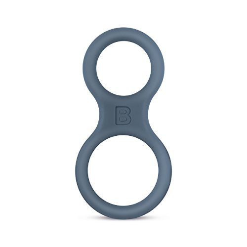 Boners - Anneau pénien et séparateur de testicules en silicone - Gris
